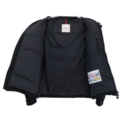 MONCLER MONTGENEVRE Wool Hooded Down Jacket Black Size 2