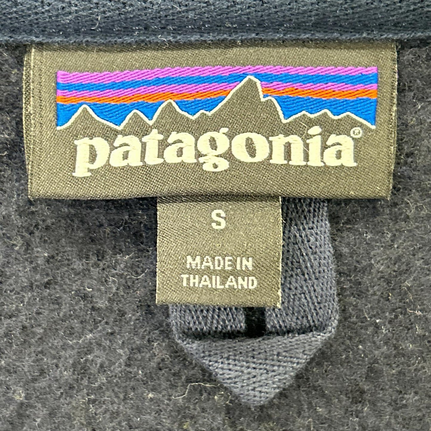 Patagonia Navy Woolyester Fleece Jacket Size S