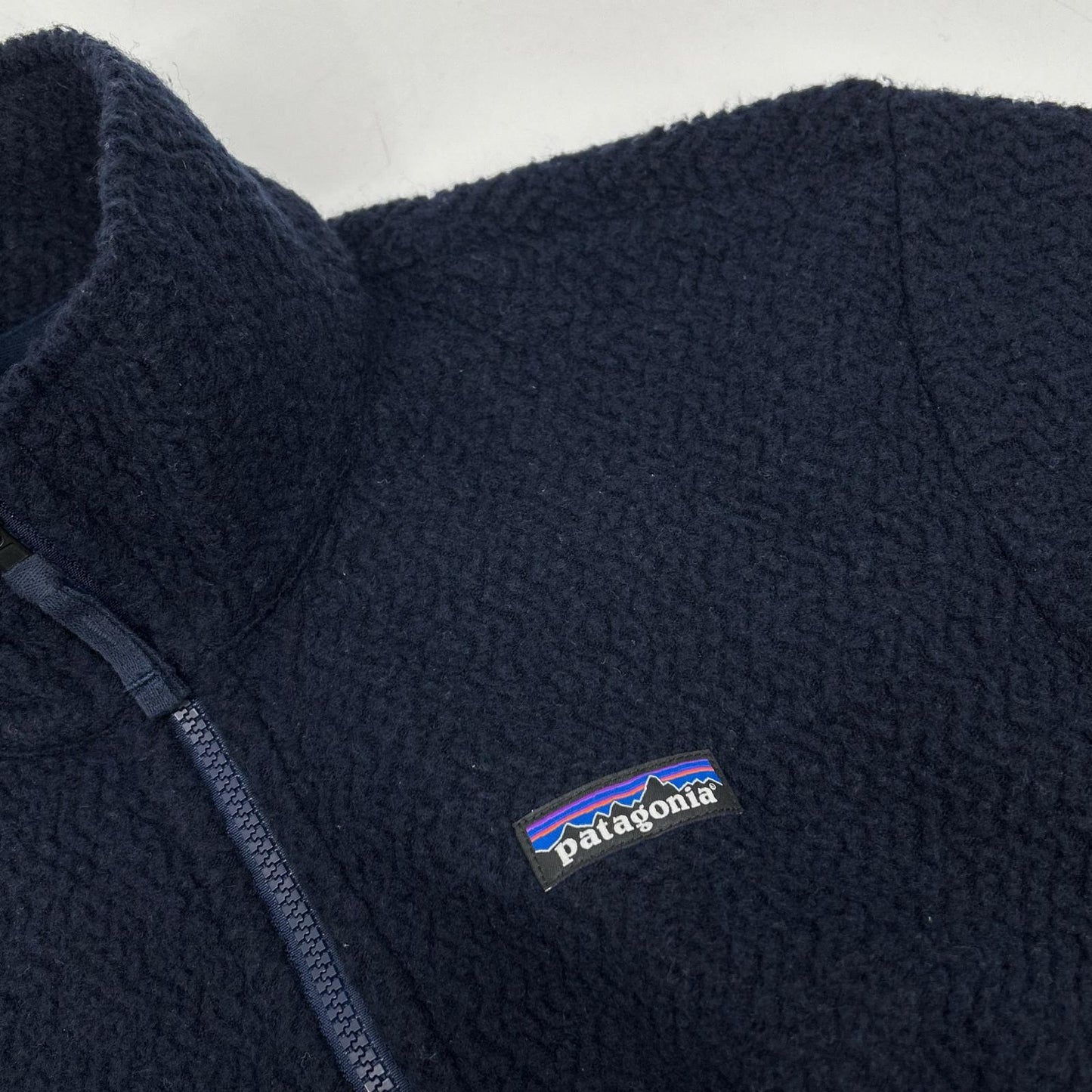 Patagonia Navy Woolyester Fleece Jacket Size S