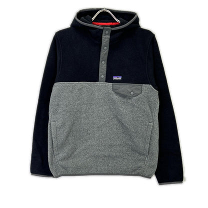 Patagonia Black/Gray SYNCHILLA Fleece Hoodie Size XS