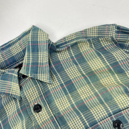 RRL Blue Check Western Flannel Shirt Size S