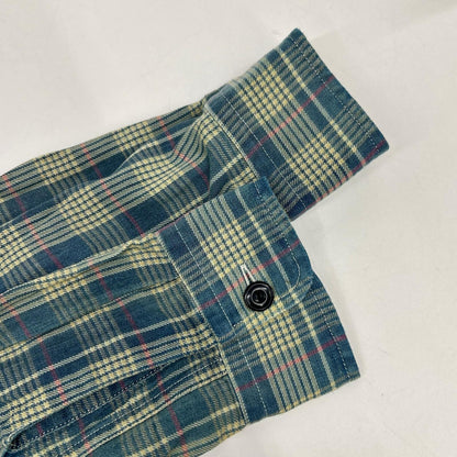 RRL Blue Check Western Flannel Shirt Size S