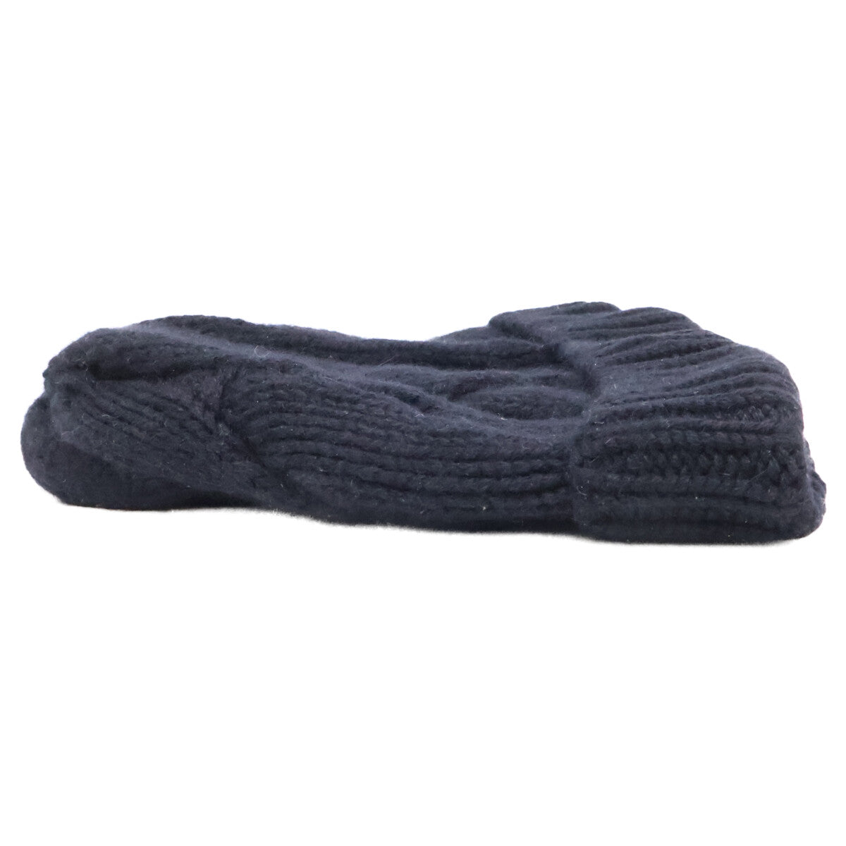 Settefili Cashmere Black Cashmere Beanie Size ONE SIZE