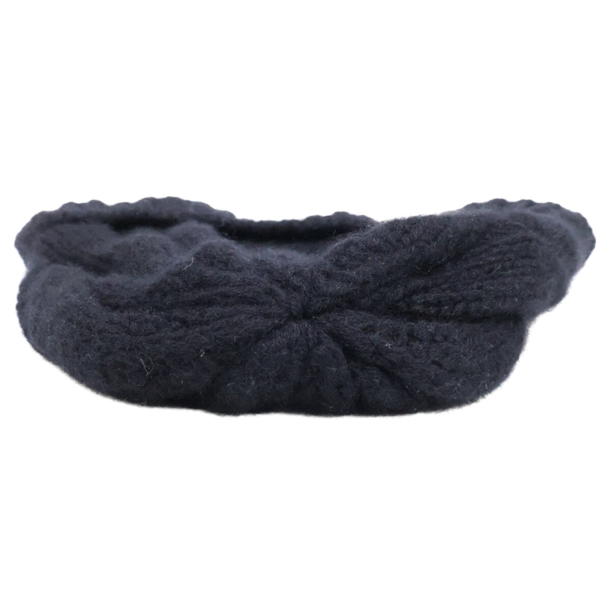 Settefili Cashmere Black Cashmere Beanie Size ONE SIZE