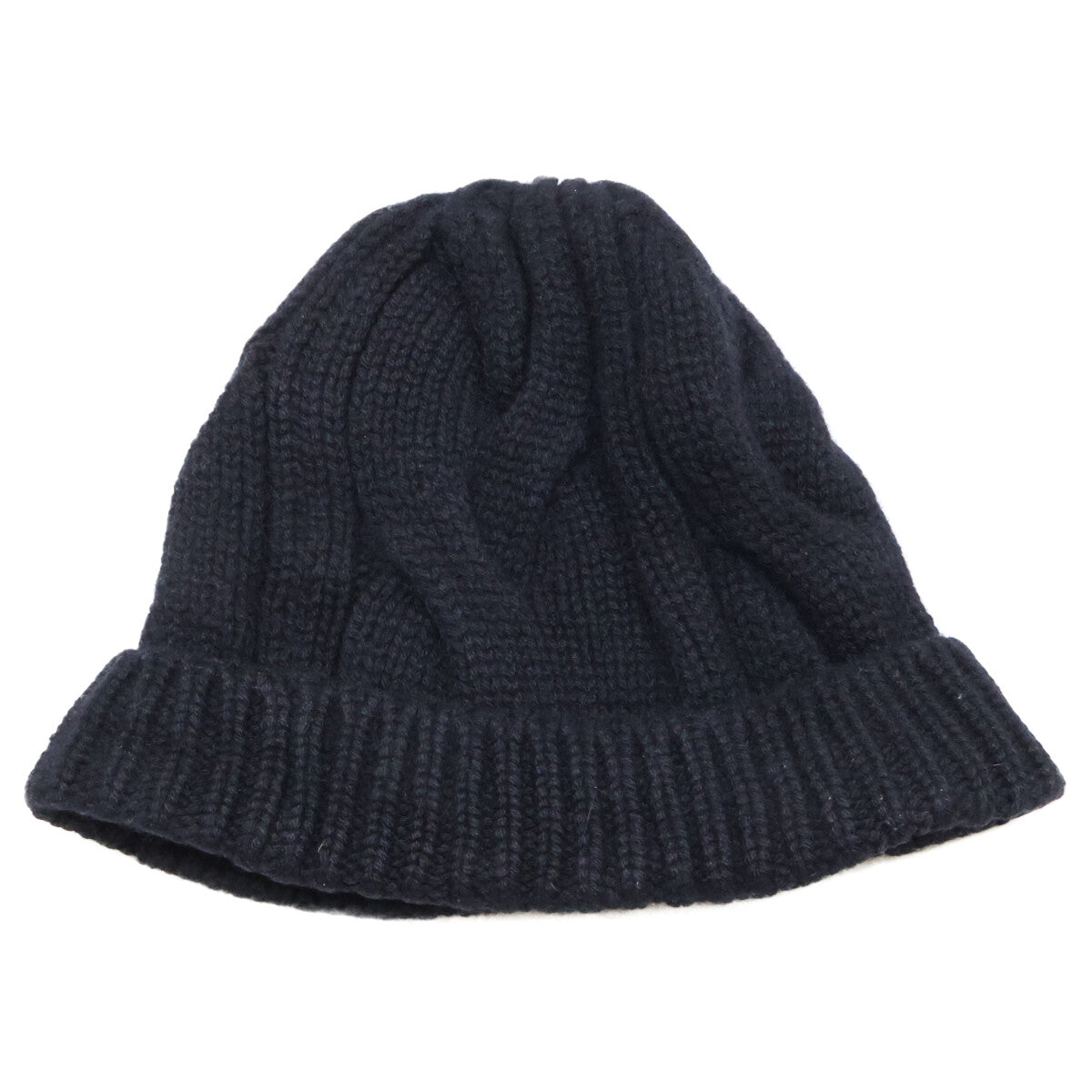 Settefili Cashmere Black Cashmere Beanie Size ONE SIZE