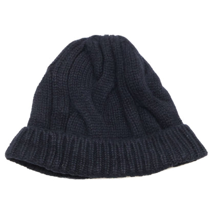 Settefili Cashmere Black Cashmere Beanie Size ONE SIZE