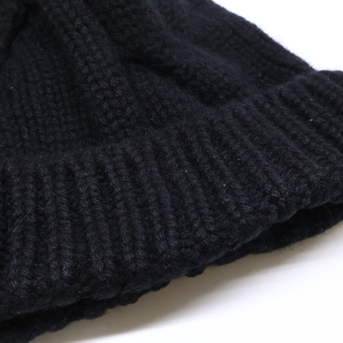Settefili Cashmere Black Cashmere Beanie Size ONE SIZE