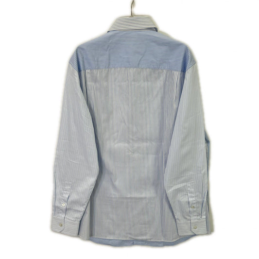 GUCCI 25AW Blue/White Stripe Long Sleeve Shirt Size 48