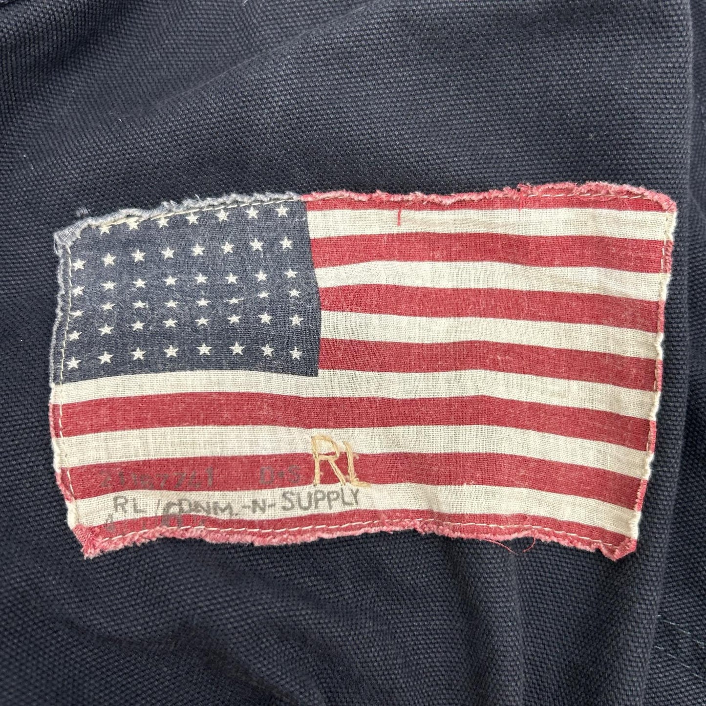 RalphLauren Denim&Supply Navy Flag Bomber Jacket Size S