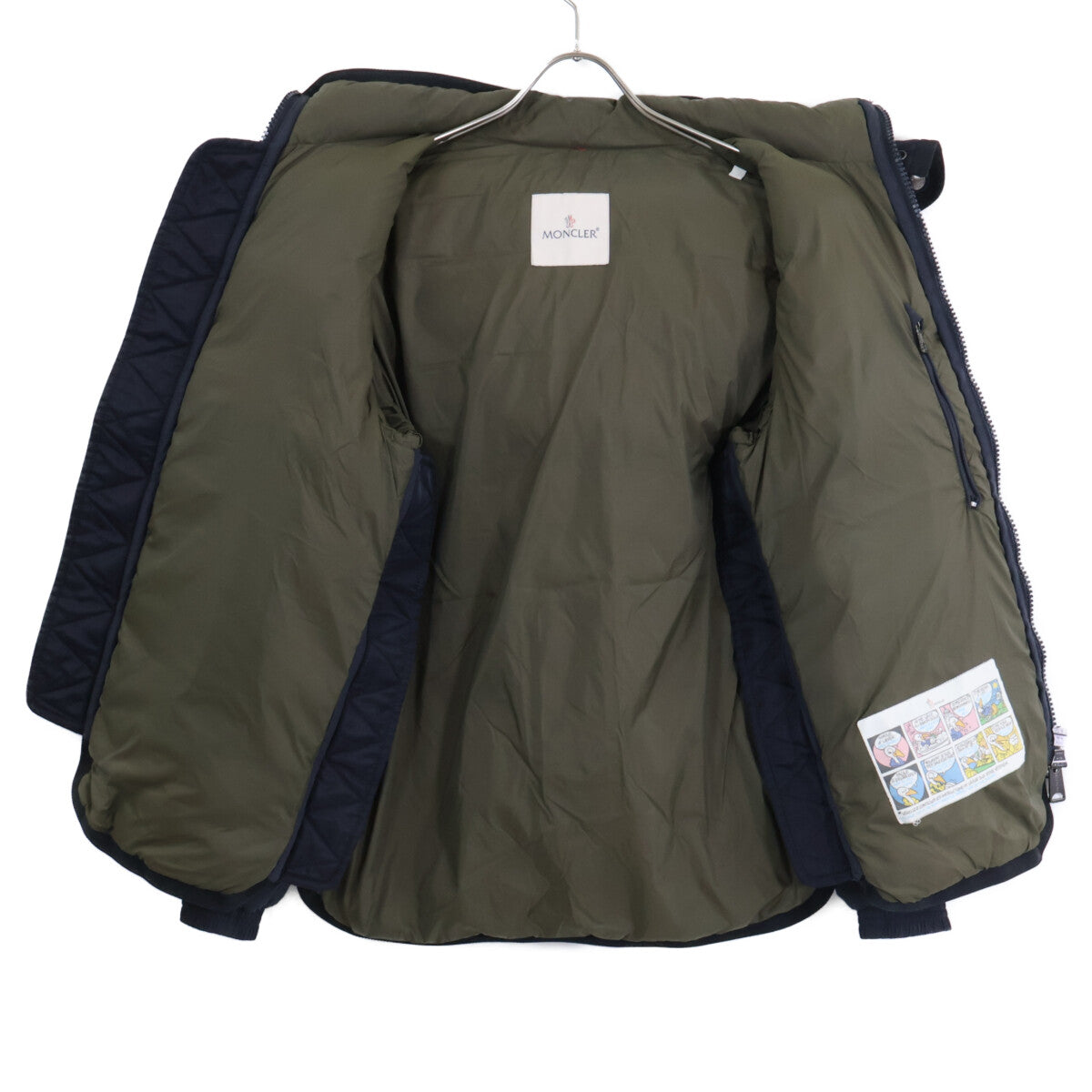 MONCLER TANGUY Hooded Down Jacket Navy Size 0