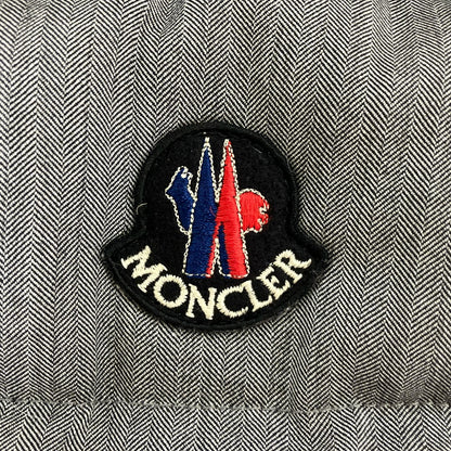 MONCLER Gray Wool Herringbone CHABRE Down Vest Size 1