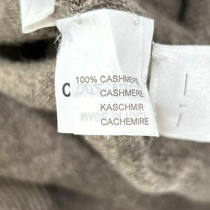 BRUNELLO CUCINELLI Brown V-Neck Cashmere Knit Sweater Size M