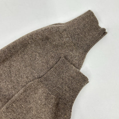 BRUNELLO CUCINELLI Brown V-Neck Cashmere Knit Sweater Size M