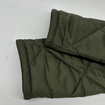 LAVENHAM Green Polka Dot Lining Quilted Coat Size 36