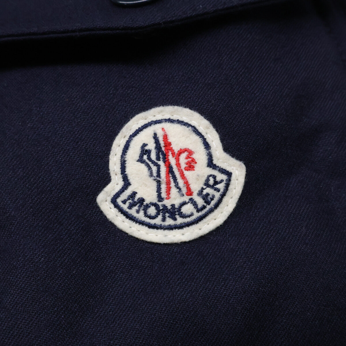 MONCLER MONTGENEVRE Wool Hooded Down Jacket Blue Size 1