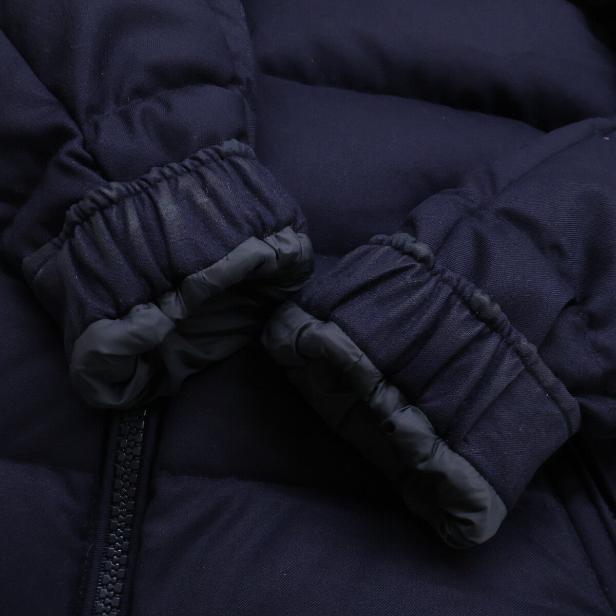 MONCLER MONTGENEVRE Wool Hooded Down Jacket Blue Size 1