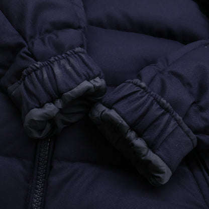 MONCLER MONTGENEVRE Wool Hooded Down Jacket Blue Size 1