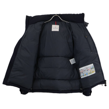 MONCLER MONTGENEVRE Wool Hooded Down Jacket Blue Size 1