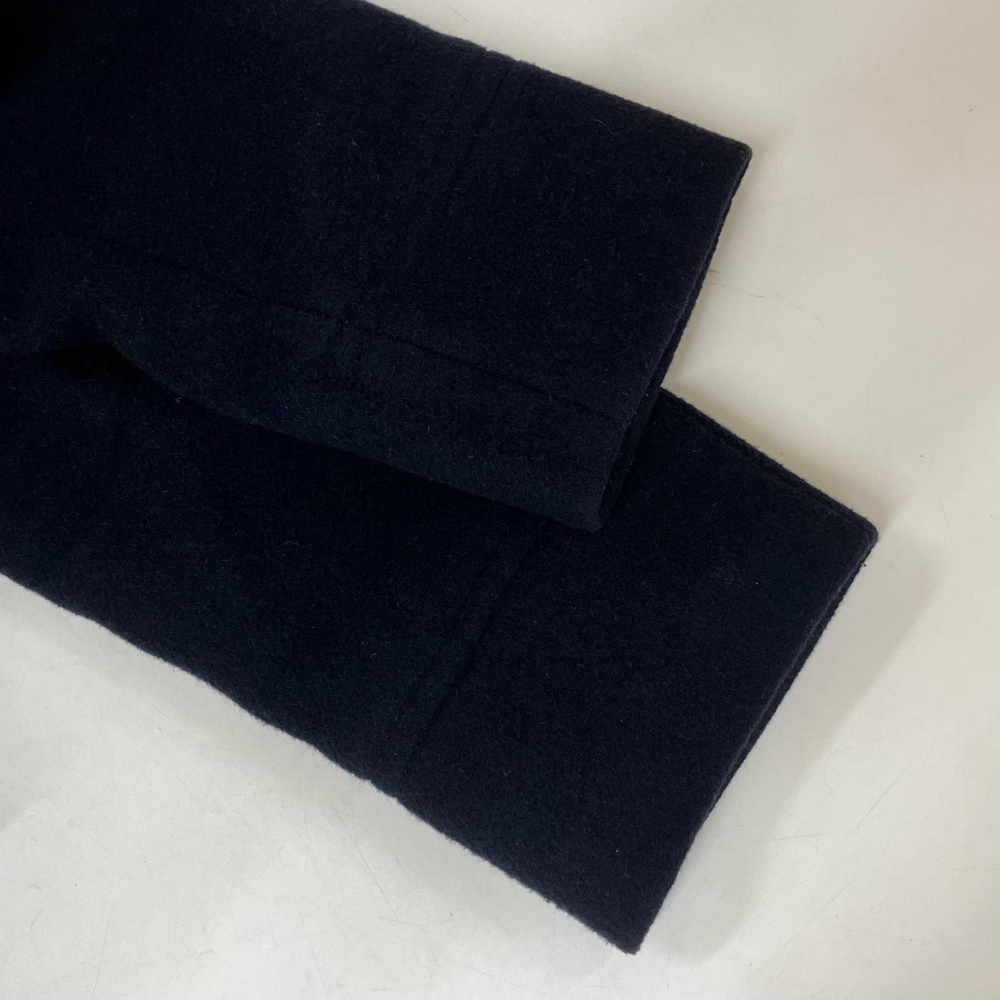 POLO RALPH LAUREN Navy Wool Blend Twill Peacoat Coat Size 42S