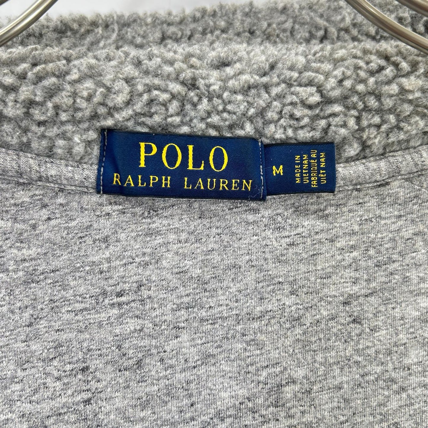 POLO RALPH LAUREN Gray Boa Fleece Jacket Size M