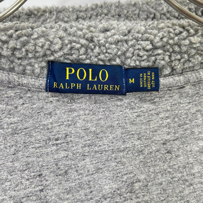 POLO RALPH LAUREN Gray Boa Fleece Jacket Size M