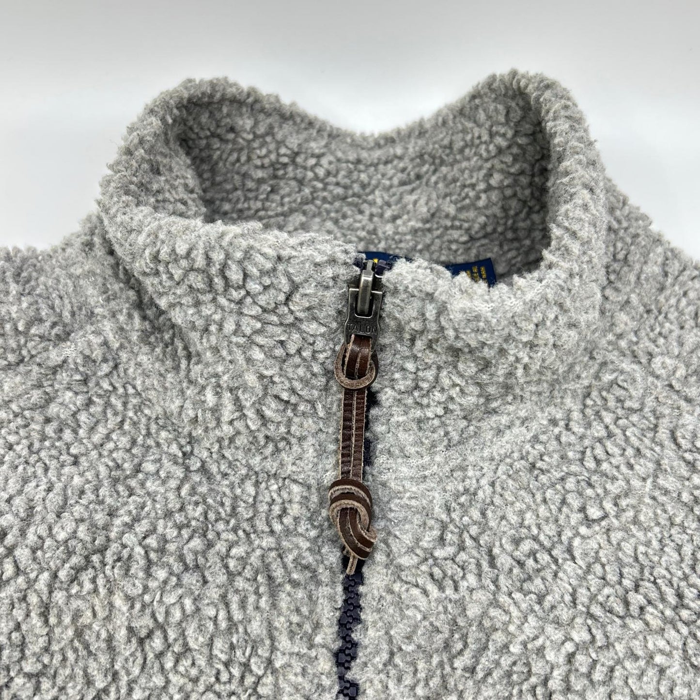 POLO RALPH LAUREN Gray Boa Fleece Jacket Size M
