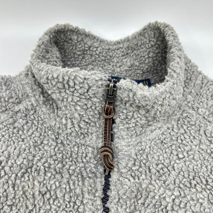 POLO RALPH LAUREN Gray Boa Fleece Jacket Size M