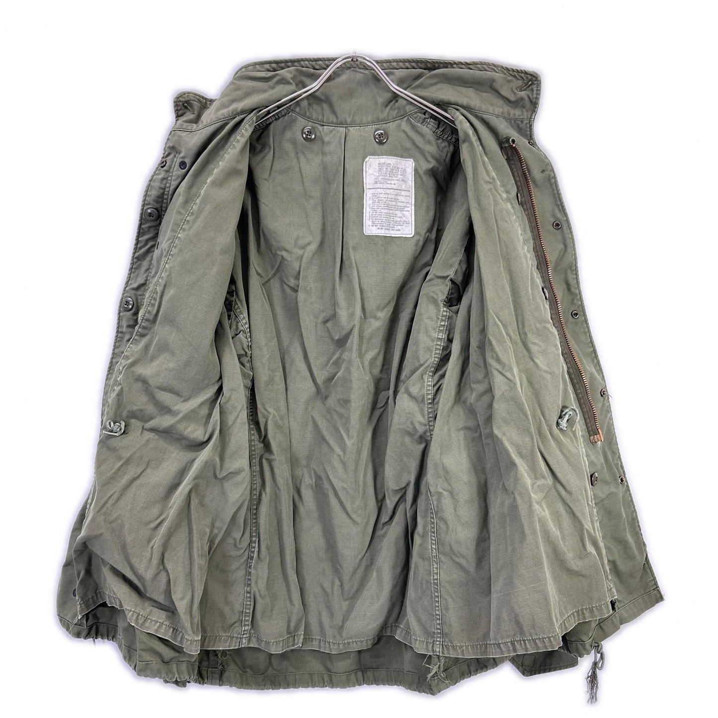 MILITARY Khaki '81 M-65 SCOVILL Zip Field Jacket Size M/L