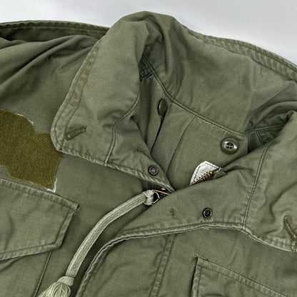 MILITARY Khaki '81 M-65 SCOVILL Zip Field Jacket Size M/L