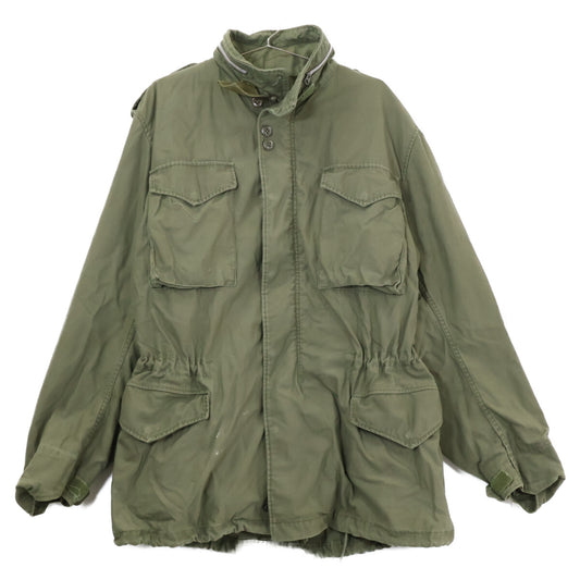 MILITARY Khaki M-65 Aluminum TALON Zip Field Jacket Size XL