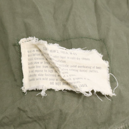 MILITARY Khaki M-65 Aluminum TALON Zip Field Jacket Size XL