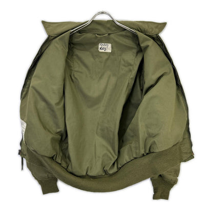 MILITARY Khaki '80 Mickey Patch CVC Tanker Jacket Size S/R