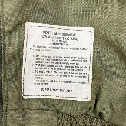 MILITARY Khaki '80 Mickey Patch CVC Tanker Jacket Size S/R