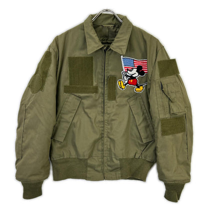 MILITARY Khaki '86 Flag Patch CVC Tanker Jacket Size S/R