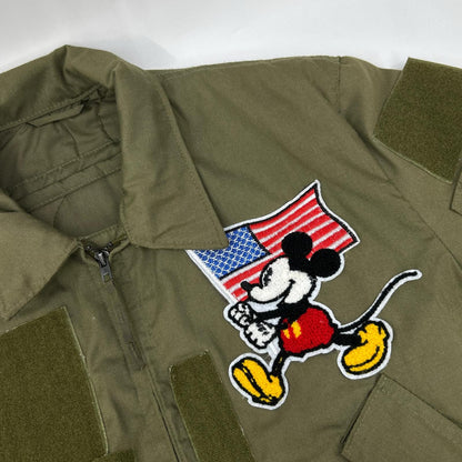 MILITARY Khaki '86 Flag Patch CVC Tanker Jacket Size S/R