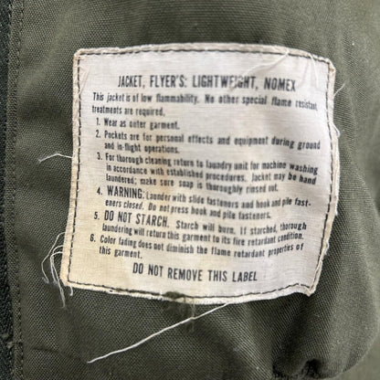 MILITARY Khaki Raccoon Fur Custom CVC Crew Jacket Size M/R