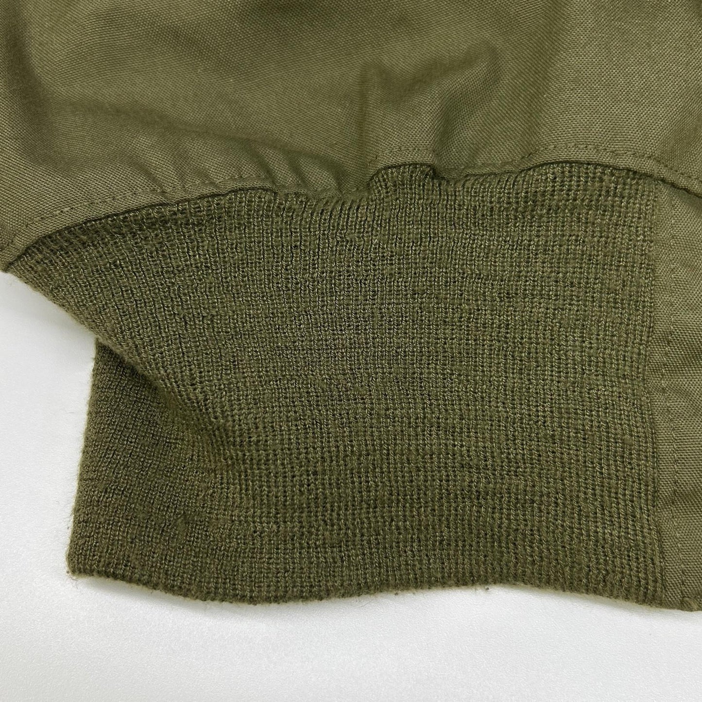 MILITARY Khaki Raccoon Fur Custom CVC Crew Jacket Size M/R