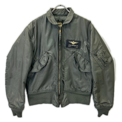 MILITARY Khaki '80 Patch CWU-36P Flight Jacket Size MEDIUM
