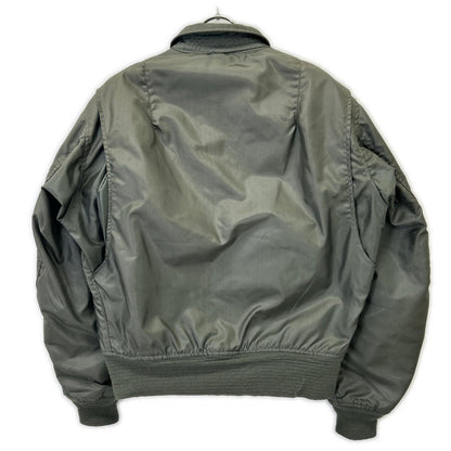 MILITARY Khaki '80 Patch CWU-36P Flight Jacket Size MEDIUM