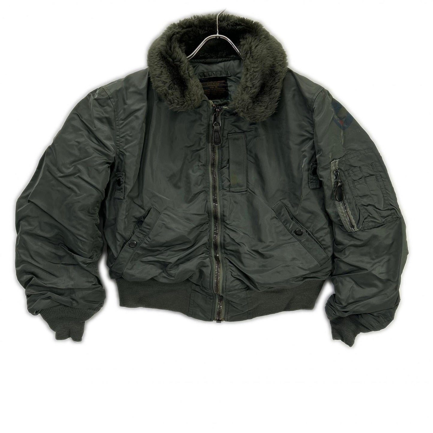 ALPHA INDUSTRIES Khaki B-15D 50s Flight Jacket Size 36