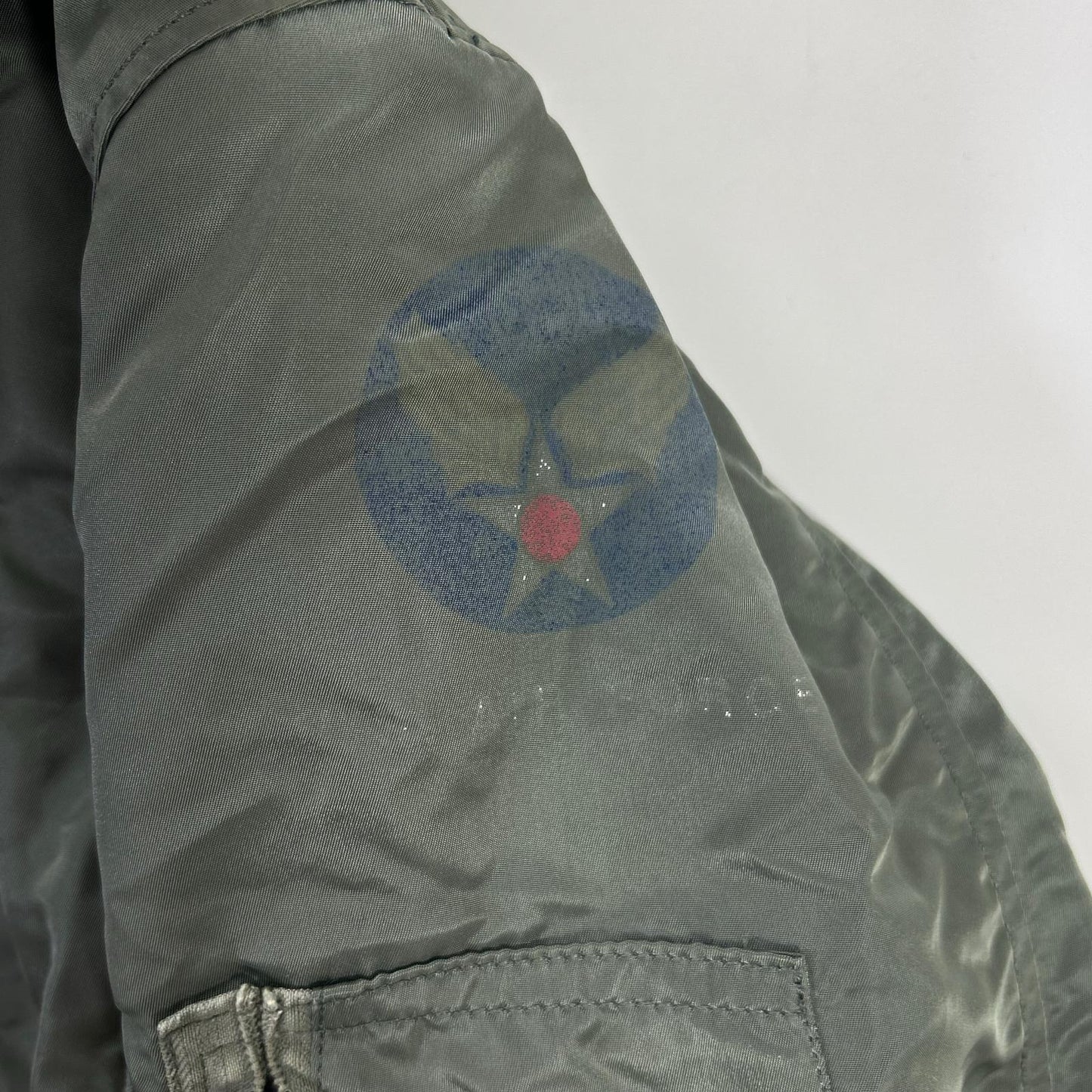 ALPHA INDUSTRIES Khaki B-15D 50s Flight Jacket Size 36