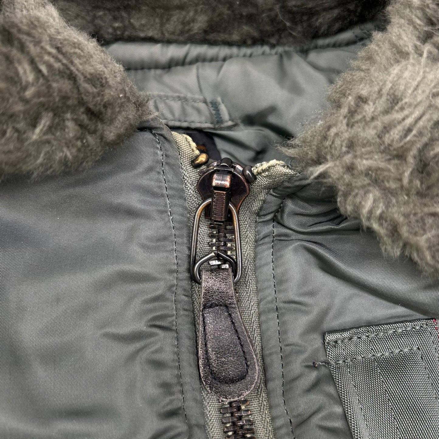 ALPHA INDUSTRIES Khaki B-15D 50s Flight Jacket Size 36