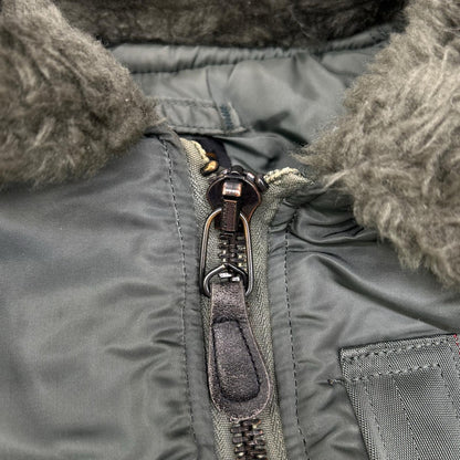 ALPHA INDUSTRIES Khaki B-15D 50s Flight Jacket Size 36