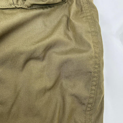 MILITARY Khaki Fur CVC Flight Jacket Cotton Size M