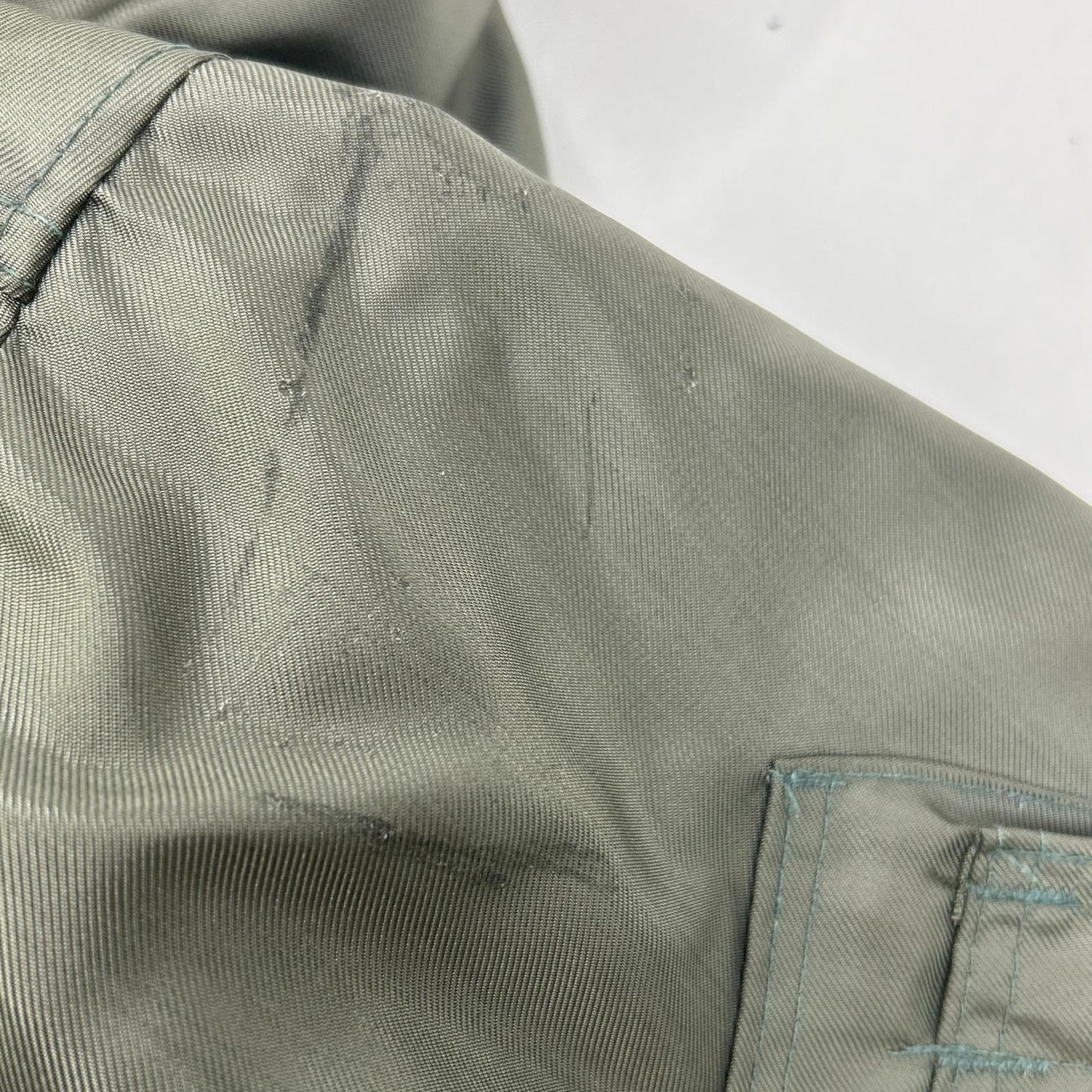 MILITARY Khaki CWU36-P Patched Flight Jacket Size M