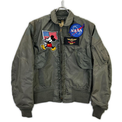 MILITARY '79 CWU36-P NASA Patch Flight Jacket Size S