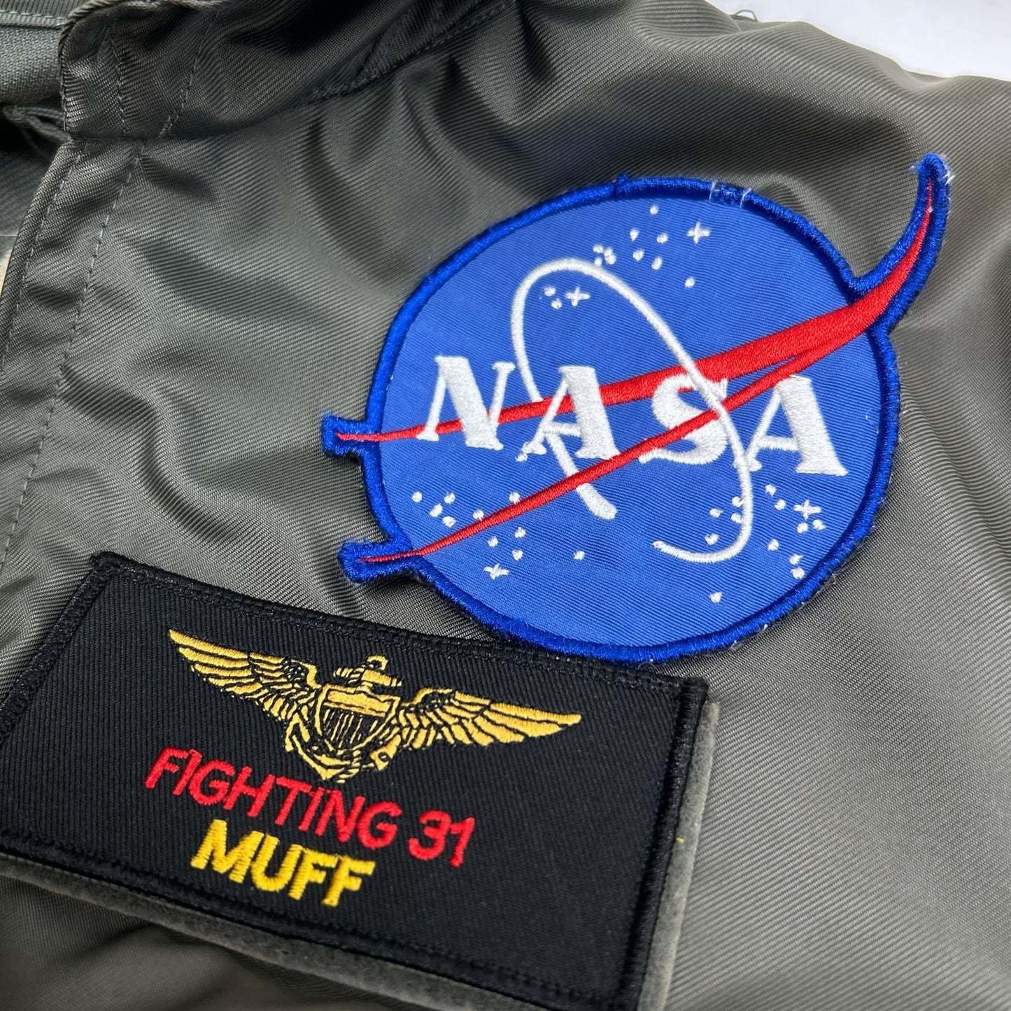 MILITARY '79 CWU36-P NASA Patch Flight Jacket Size S