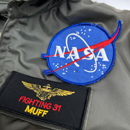 MILITARY '79 CWU36-P NASA Patch Flight Jacket Size S