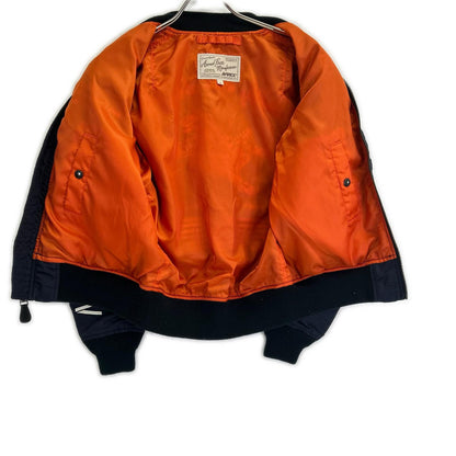 AVIREX Navy Tiger Mustang MA-1 Bomber Nylon Size F
