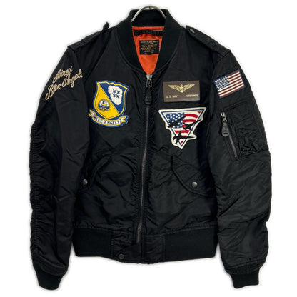 AVIREX Black Blue Angels L2-A Flight Jacket Size M